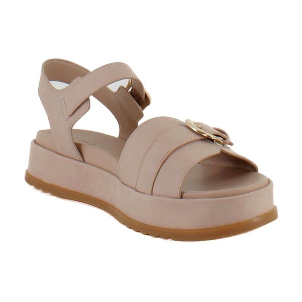 Naturalizer Women's Blush Platform Sandals with Gold Buckle
